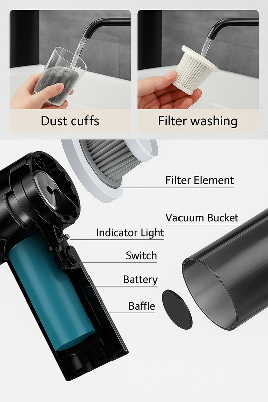 Portable Air Duster Wireless Vacuum Cleaner